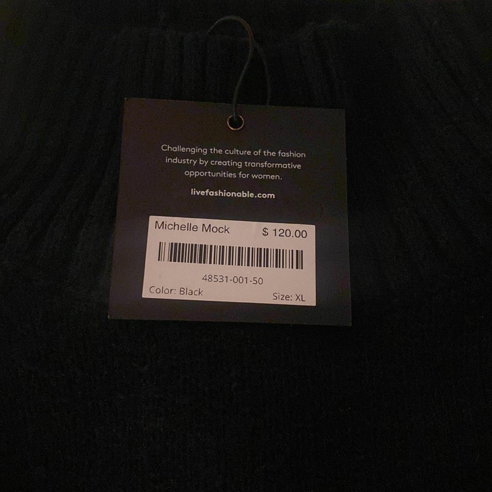 NWT Back Mock Turtleneck Sweater - winter closet staple - Picture 2 of 2
